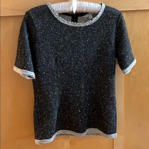 CAbi SS coco shell sweater, boucle S